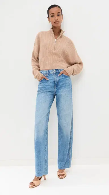Staud Cropped Hampton Sweater Camel L | Thumbnail 5 Staud Cropped Hampton Sweater Camel L | Thumbnail 5
