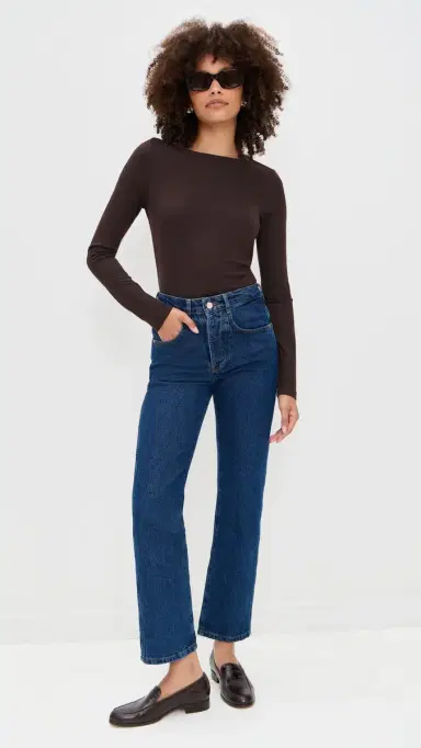 Renggli Long Sleeve Boatneck Tee Chocolate | Thumbnail 5 Renggli Long Sleeve Boatneck Tee Chocolate | Thumbnail 5