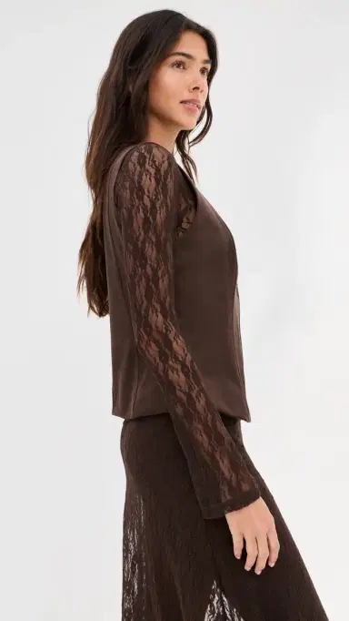 LE BOP Lottie Faux Suede Vest Coffee | Thumbnail 4 LE BOP Lottie Faux Suede Vest Coffee | Thumbnail 4