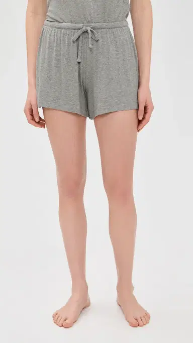 Eberjey Dream Rib Relax Shorts Dark Heather Grey | Thumbnail 2 Eberjey Dream Rib Relax Shorts Dark Heather Grey | Thumbnail 2