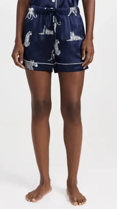 Petite Plume ilk Panthere de Nuit Classic Shorts Pajama et Navy | Thumbnail 5 Petite Plume ilk Panthere de Nuit Classic Shorts Pajama et Navy | Thumbnail 5