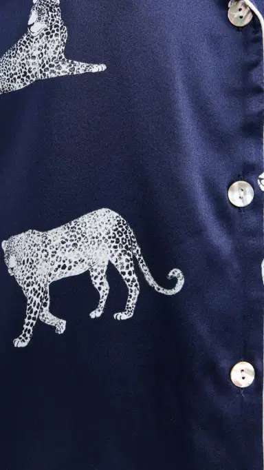 Petite Plume ilk Panthere de Nuit Classic Shorts Pajama et Navy | Thumbnail 6 Petite Plume ilk Panthere de Nuit Classic Shorts Pajama et Navy | Thumbnail 6