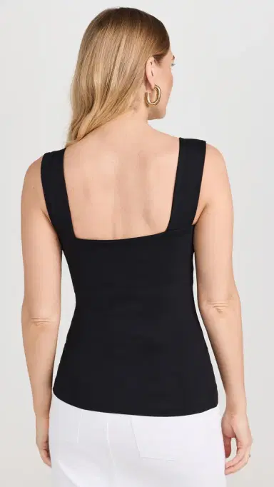 Susana Monaco Wide Strap Tank Top Black | Thumbnail 3 Susana Monaco Wide Strap Tank Top Black | Thumbnail 3