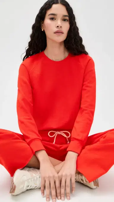 perfectwhitetee Alexi French Terry weatshirt Tomato | Thumbnail 2 perfectwhitetee Alexi French Terry weatshirt Tomato | Thumbnail 2