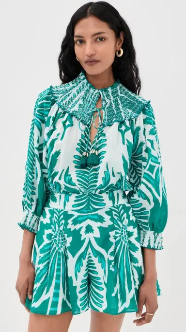 Poupette St Barth Janna Short Jumpsuit Mint Cartagena | Thumbnail 2 Poupette St Barth Janna Short Jumpsuit Mint Cartagena | Thumbnail 2