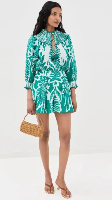 Poupette St Barth Janna Short Jumpsuit Mint Cartagena | Thumbnail 5 Poupette St Barth Janna Short Jumpsuit Mint Cartagena | Thumbnail 5