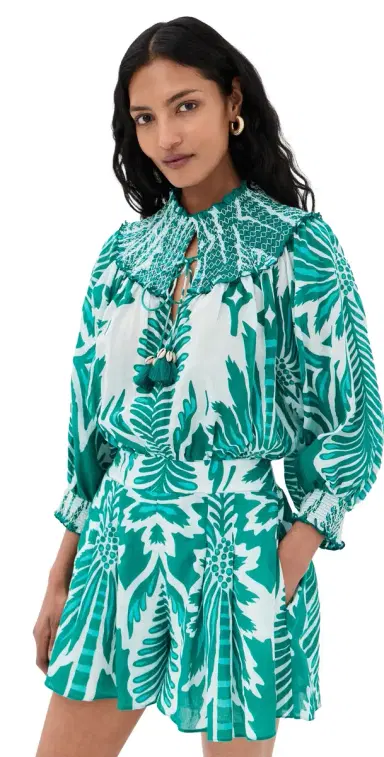 Poupette St Barth Janna Short Jumpsuit Mint Cartagena | Thumbnail 1 Poupette St Barth Janna Short Jumpsuit Mint Cartagena | Thumbnail 1