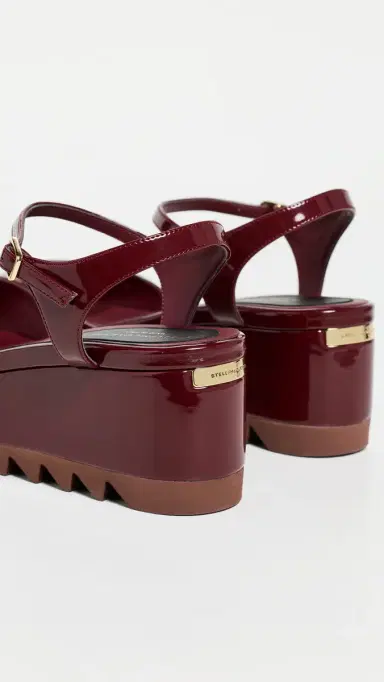 Stella McCartney Elyse Patent Alter Mat Sandals Red Gala | Thumbnail 4 Stella McCartney Elyse Patent Alter Mat Sandals Red Gala | Thumbnail 4