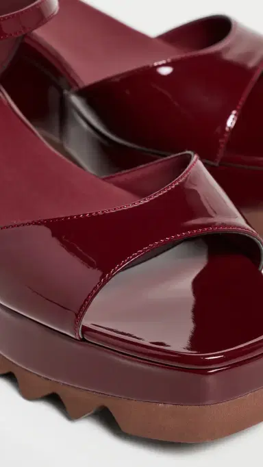 Stella McCartney Elyse Patent Alter Mat Sandals Red Gala | Thumbnail 6 Stella McCartney Elyse Patent Alter Mat Sandals Red Gala | Thumbnail 6