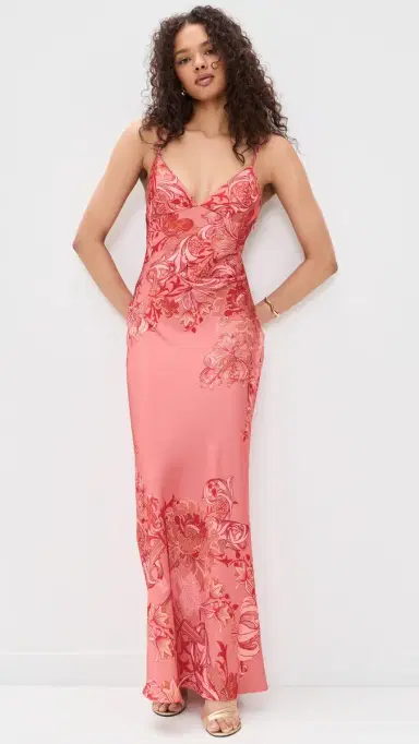 Hemant & Nandita axi Dress Coral | Thumbnail 2 Hemant & Nandita axi Dress Coral | Thumbnail 2