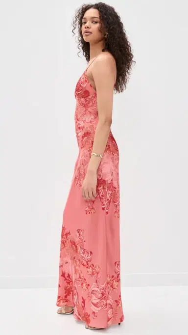 Hemant & Nandita axi Dress Coral | Thumbnail 4 Hemant & Nandita axi Dress Coral | Thumbnail 4