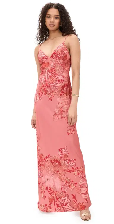 Hemant & Nandita axi Dress Coral | Thumbnail 1 Hemant & Nandita axi Dress Coral | Thumbnail 1