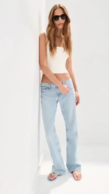 LE BOP Lucie Ringer Cropped Tank White | Thumbnail 5 LE BOP Lucie Ringer Cropped Tank White | Thumbnail 5