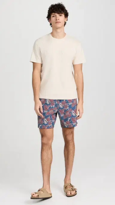 Fair Harbor The Bayberry wim Shorts 7'' Navy Crimson Leaves | Thumbnail 5 Fair Harbor The Bayberry wim Shorts 7'' Navy Crimson Leaves | Thumbnail 5