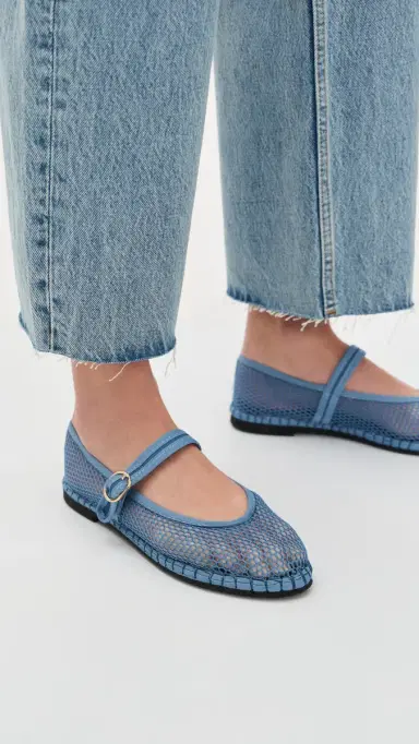 Flabelus Isabella Mesh Flats Blue 40 | Thumbnail 3 Flabelus Isabella Mesh Flats Blue 40 | Thumbnail 3