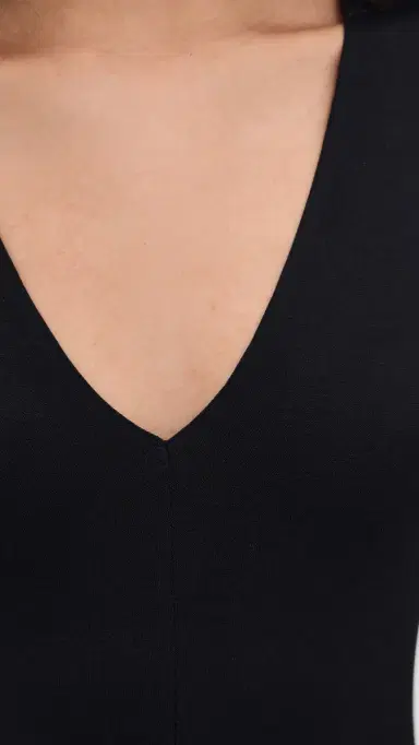 Commando Prima Ballet Deep V Thong Bodysuit Black One Size | Thumbnail 6 Commando Prima Ballet Deep V Thong Bodysuit Black One Size | Thumbnail 6