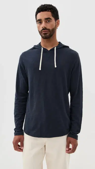 Vince lub Popover Hoodie Coastal Blue | Thumbnail 2 Vince lub Popover Hoodie Coastal Blue | Thumbnail 2