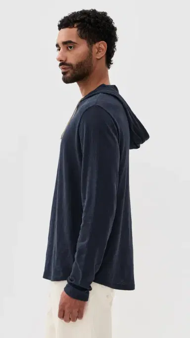 Vince lub Popover Hoodie Coastal Blue | Thumbnail 4 Vince lub Popover Hoodie Coastal Blue | Thumbnail 4
