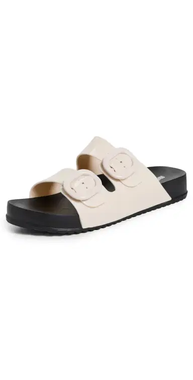Melissa Cozy Jelly Slides Black/Beige 5 | Thumbnail 1 Melissa Cozy Jelly Slides Black/Beige 5 | Thumbnail 1