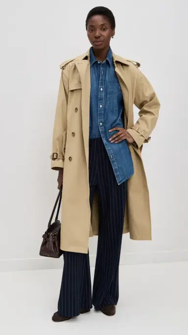 Polo Ralph Lauren Cotton Twill Trench Coat urrey Tan | Thumbnail 5 Polo Ralph Lauren Cotton Twill Trench Coat urrey Tan | Thumbnail 5