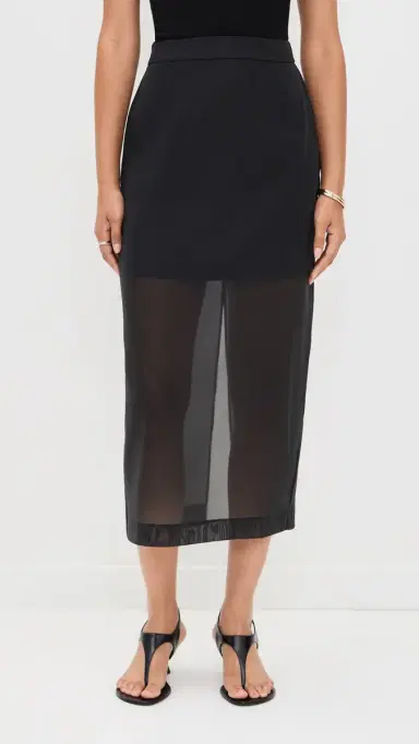 LE BOP Olivia Organza Skirt Black | Thumbnail 2 LE BOP Olivia Organza Skirt Black | Thumbnail 2