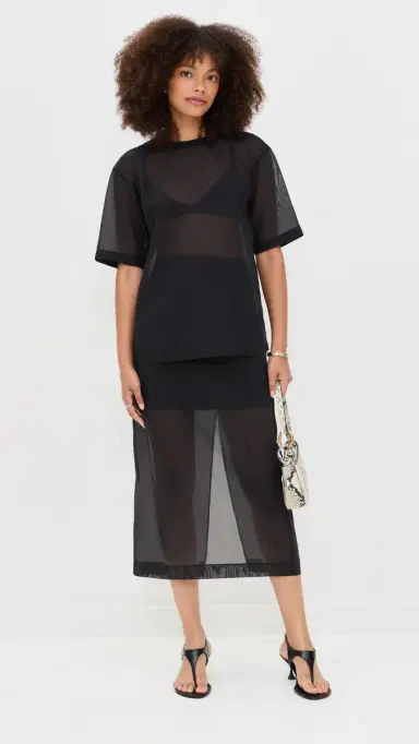 LE BOP Olivia Organza Skirt Black | Thumbnail 5 LE BOP Olivia Organza Skirt Black | Thumbnail 5