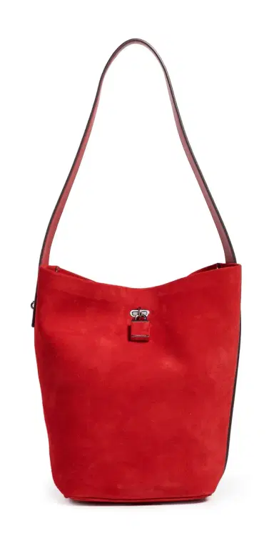 Tory Burch Suede Slim Bucket Bag | Thumbnail 1 Tory Burch Suede Slim Bucket Bag | Thumbnail 1