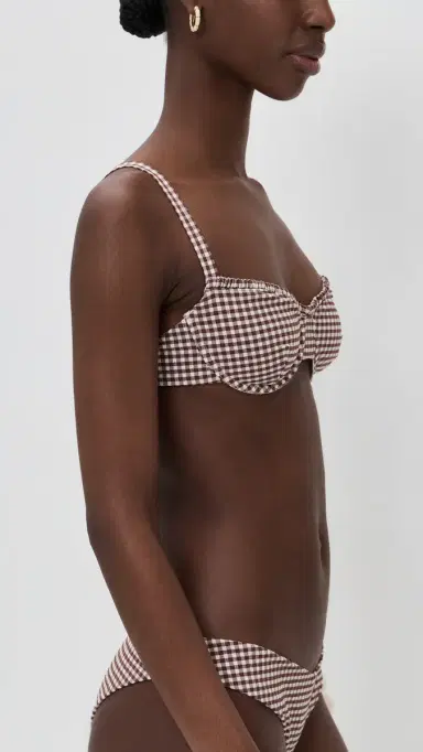 Onia Marilyn Bikini Top Cappuccino/Egret | Thumbnail 4 Onia Marilyn Bikini Top Cappuccino/Egret | Thumbnail 4
