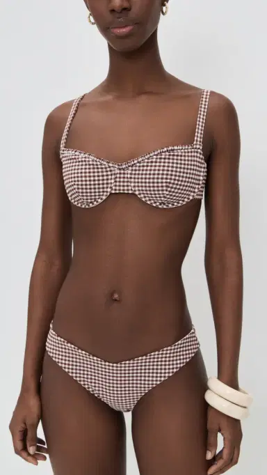 Onia Marilyn Bikini Top Cappuccino/Egret | Thumbnail 5 Onia Marilyn Bikini Top Cappuccino/Egret | Thumbnail 5