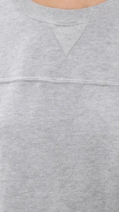 Year of Ours Varisty Sweatshirt Heather Grey Wh | Thumbnail 6 Year of Ours Varisty Sweatshirt Heather Grey Wh | Thumbnail 6