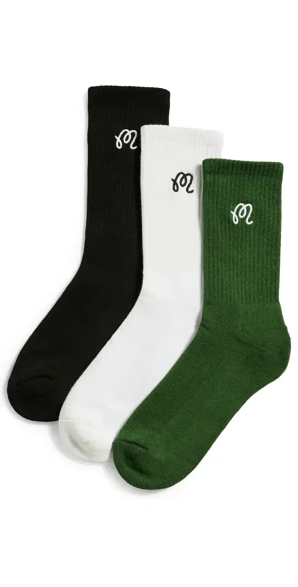 Crew Socks 3 Pack Multi One Size Crew Socks 3 Pack Multi One Size
