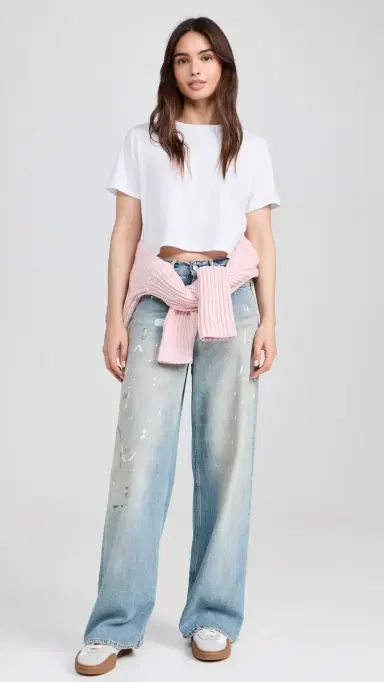Sold Out NYC The Cropped Perfect Tee in White White | Thumbnail 5 Sold Out NYC The Cropped Perfect Tee in White White | Thumbnail 5