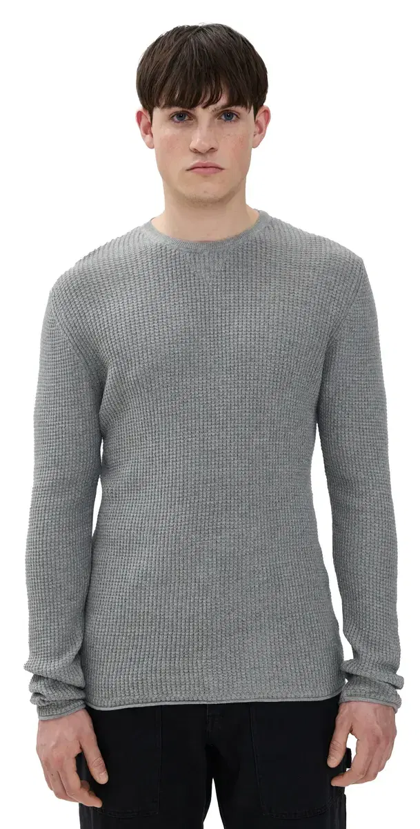 Mini Waffle Crew Grey Mini Waffle Crew Grey