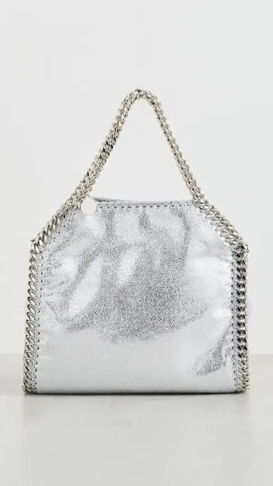 Stella McCartney Falabella Mini Tote Bag Silver One Size | Thumbnail 2 Stella McCartney Falabella Mini Tote Bag Silver One Size | Thumbnail 2