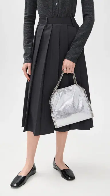 Stella McCartney Falabella Mini Tote Bag Silver One Size | Thumbnail 3 Stella McCartney Falabella Mini Tote Bag Silver One Size | Thumbnail 3