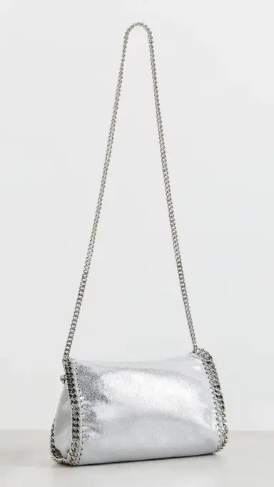 Stella McCartney Falabella Mini Tote Bag Silver One Size | Thumbnail 4 Stella McCartney Falabella Mini Tote Bag Silver One Size | Thumbnail 4