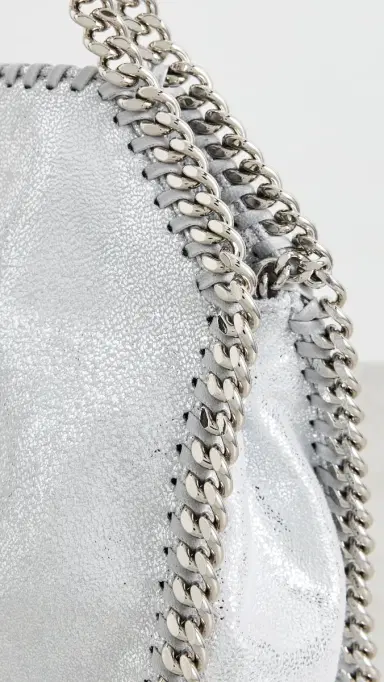 Stella McCartney Falabella Mini Tote Bag Silver One Size | Thumbnail 5 Stella McCartney Falabella Mini Tote Bag Silver One Size | Thumbnail 5