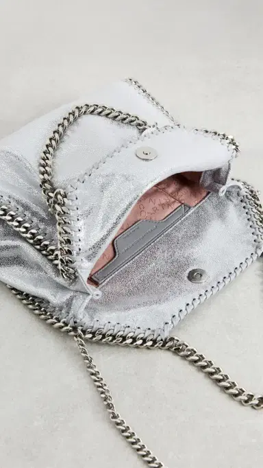 Stella McCartney Falabella Mini Tote Bag Silver One Size | Thumbnail 6 Stella McCartney Falabella Mini Tote Bag Silver One Size | Thumbnail 6