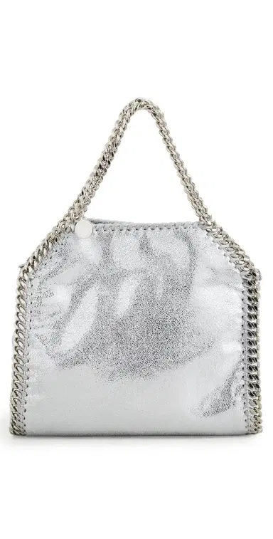 Stella McCartney Falabella Mini Tote Bag Silver One Size | Thumbnail 1 Stella McCartney Falabella Mini Tote Bag Silver One Size | Thumbnail 1