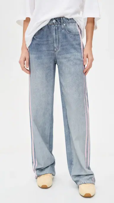 rag & bone Miramar Terry Pull On Track Pants Pink Stripe | Thumbnail 2 rag & bone Miramar Terry Pull On Track Pants Pink Stripe | Thumbnail 2