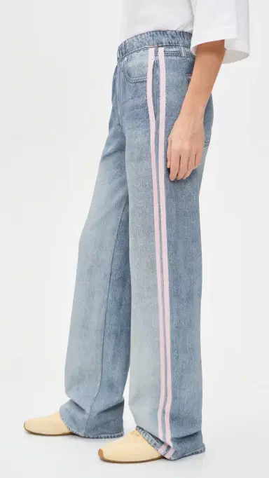 rag & bone Miramar Terry Pull On Track Pants Pink Stripe | Thumbnail 4 rag & bone Miramar Terry Pull On Track Pants Pink Stripe | Thumbnail 4