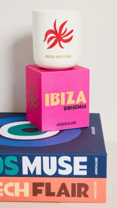 Assouline Ibiza Bohemia Travel From Home Candle White One Size | Thumbnail 3 Assouline Ibiza Bohemia Travel From Home Candle White One Size | Thumbnail 3