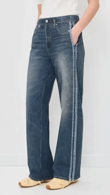 rag & bone Miramar Terry Pull On Track Pants Carnation Stripe | Thumbnail 2 rag & bone Miramar Terry Pull On Track Pants Carnation Stripe | Thumbnail 2