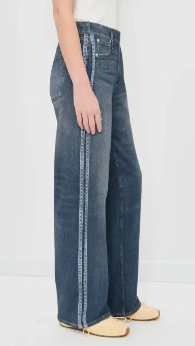 rag & bone Miramar Terry Pull On Track Pants Carnation Stripe | Thumbnail 4 rag & bone Miramar Terry Pull On Track Pants Carnation Stripe | Thumbnail 4