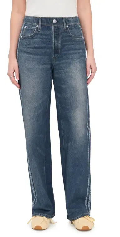 rag & bone Miramar Terry Pull On Track Pants Carnation Stripe | Thumbnail 1 rag & bone Miramar Terry Pull On Track Pants Carnation Stripe | Thumbnail 1