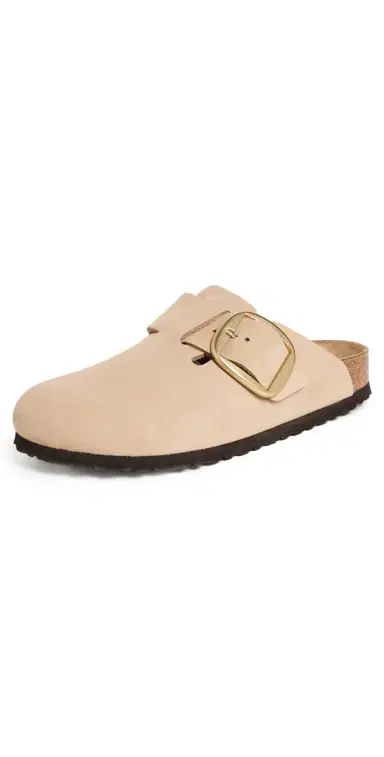 Birkenstock Boston Big Buckle Clogs Sandcastle | Thumbnail 1 Birkenstock Boston Big Buckle Clogs Sandcastle | Thumbnail 1