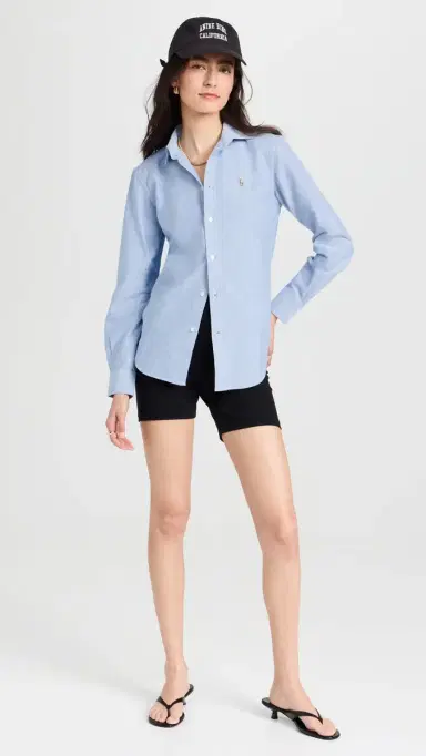 Polo Ralph Lauren Cotton Oxford Long Sleeve Button Down Shirt Blue | Thumbnail 5 Polo Ralph Lauren Cotton Oxford Long Sleeve Button Down Shirt Blue | Thumbnail 5