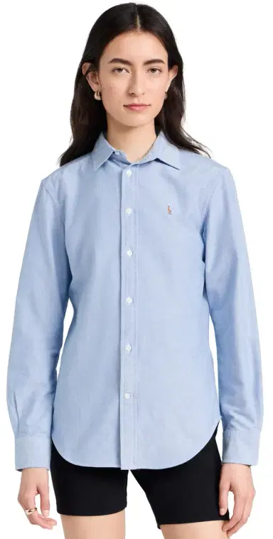 Polo Ralph Lauren Cotton Oxford Long Sleeve Button Down Shirt Blue | Thumbnail 1 Polo Ralph Lauren Cotton Oxford Long Sleeve Button Down Shirt Blue | Thumbnail 1
