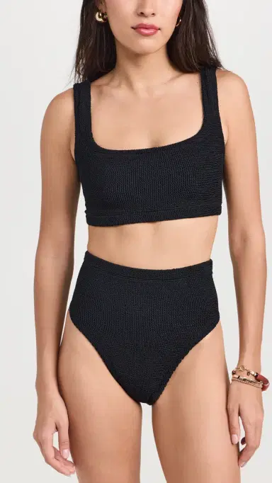 Hunza G Patricia Bikini Set Black One Size | Thumbnail 2 Hunza G Patricia Bikini Set Black One Size | Thumbnail 2