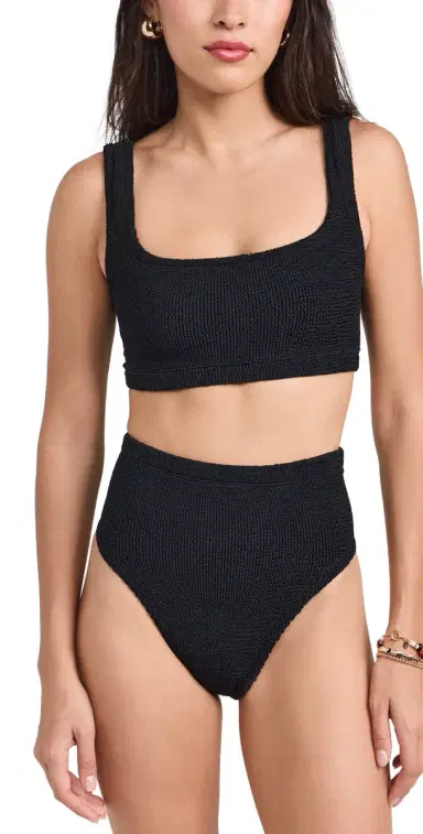 Hunza G Patricia Bikini Set Black One Size | Thumbnail 1 Hunza G Patricia Bikini Set Black One Size | Thumbnail 1